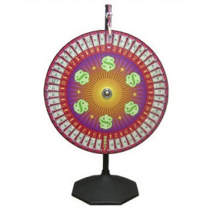 Casino Supply Money Prize Wheel with Stand & Base: 36"