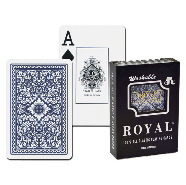 Casino Supply Royal Bridge 100 Plastic Playing Cards Blue, Single