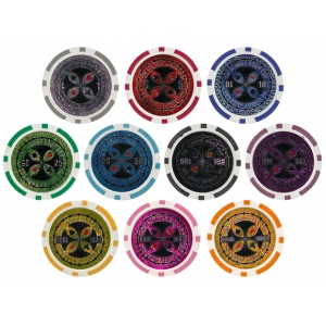 HEMOTON Poker Game Prop Poker Dealer Button Poker Set Poker